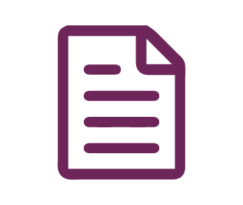 A purple paper icon