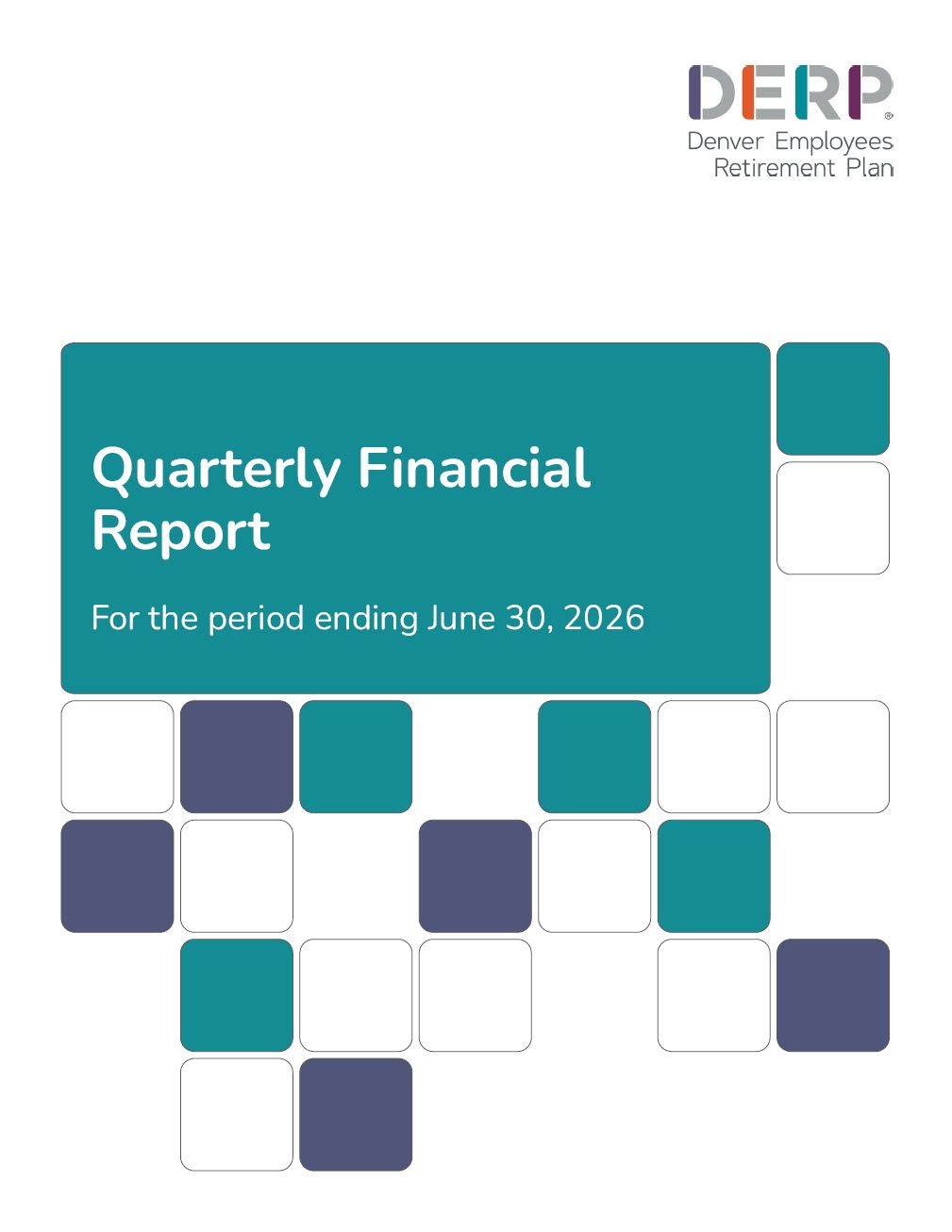 Cover image for the Quarterly Financial Report for the period ending June 30, 2026